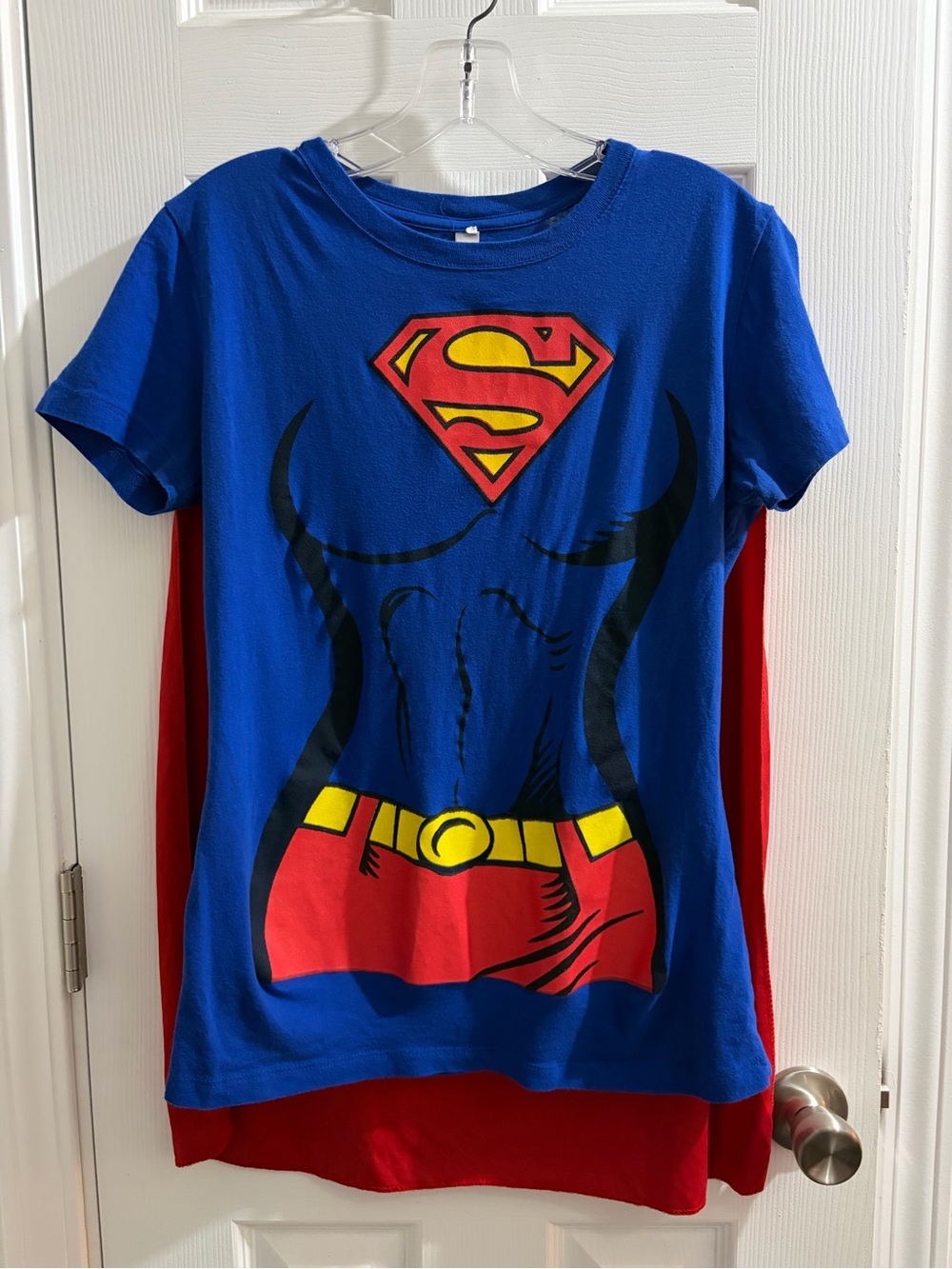 Next Level Apparel Blue & Red Superhero Cape Tee